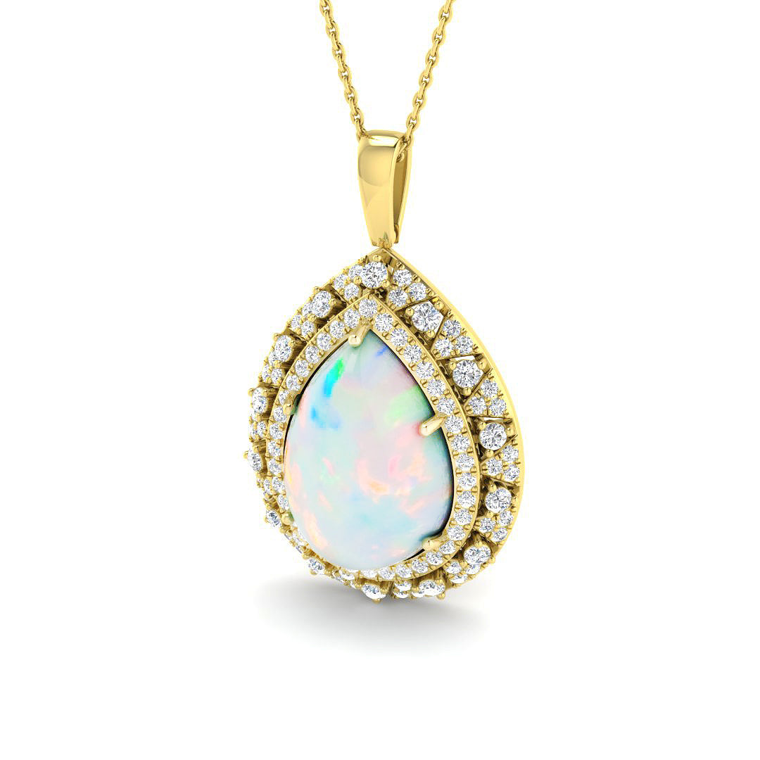 9ct Yellow Gold 8.56ct Opal Pendant