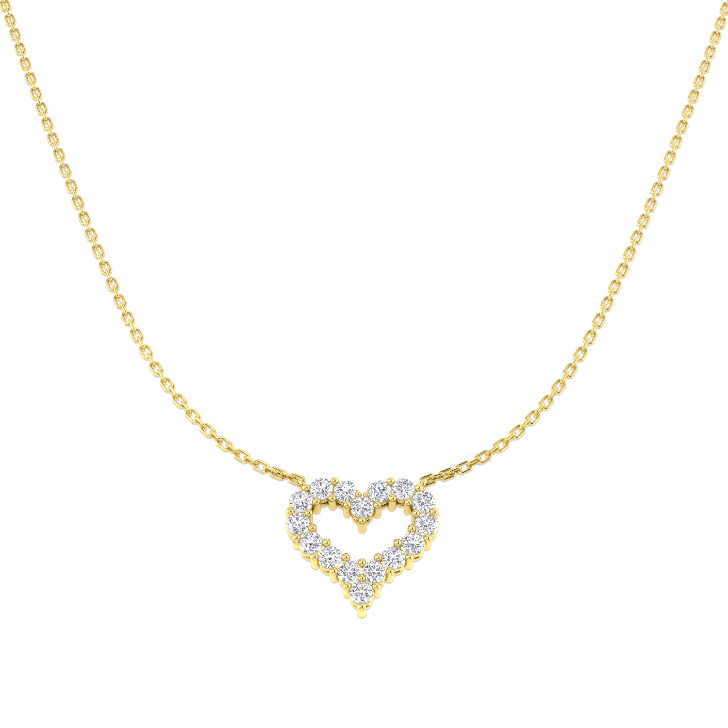 9ct Yellow Gold 0.66ct G SI2 Diamond Necklace