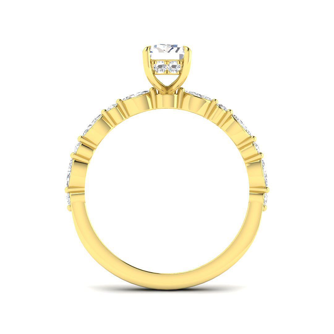 9ct Yellow Gold 1.40ct D VS2 Laboratory Grown CVD Ring