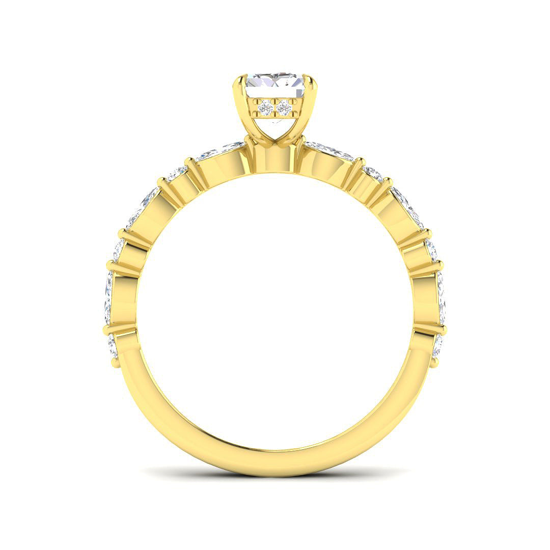 9ct Yellow Gold 1.42ct D VS2 Laboratory Grown CVD Ring