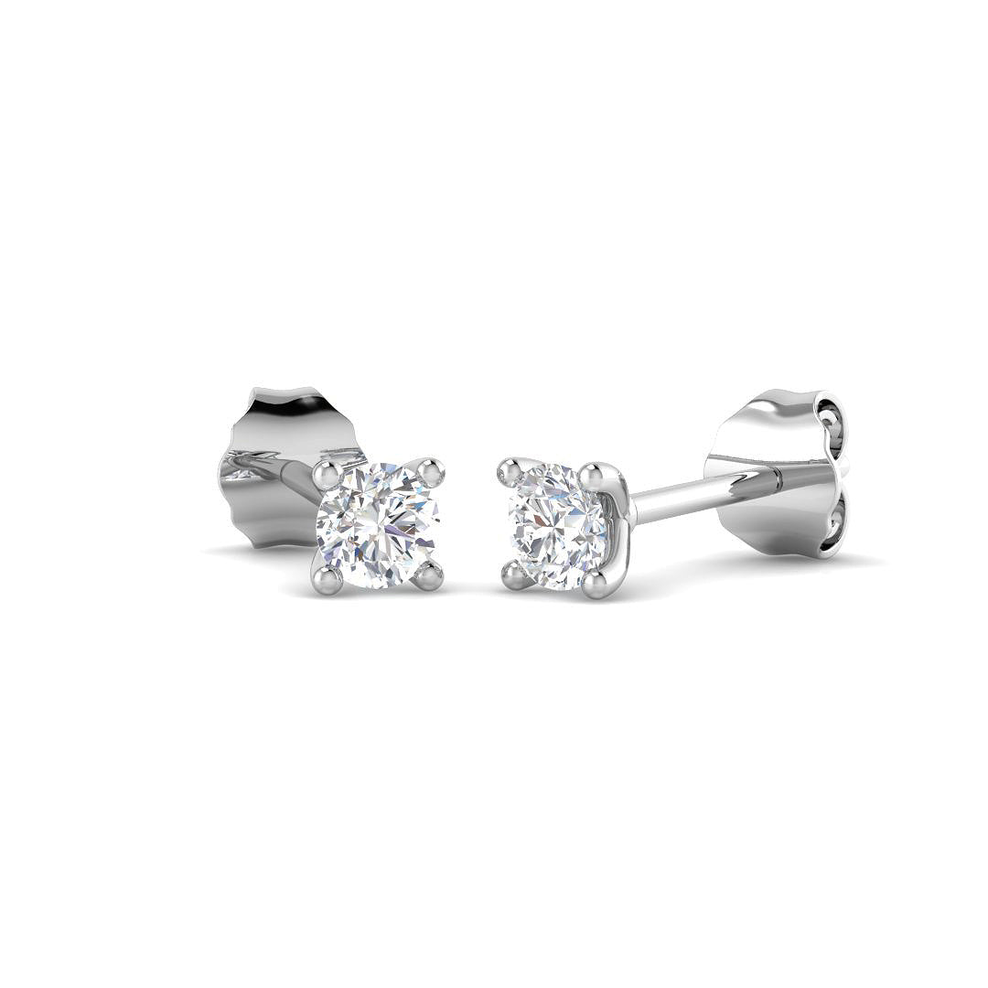 9ct White Gold 0.30ct Laboratory Grown CVD Earrings
