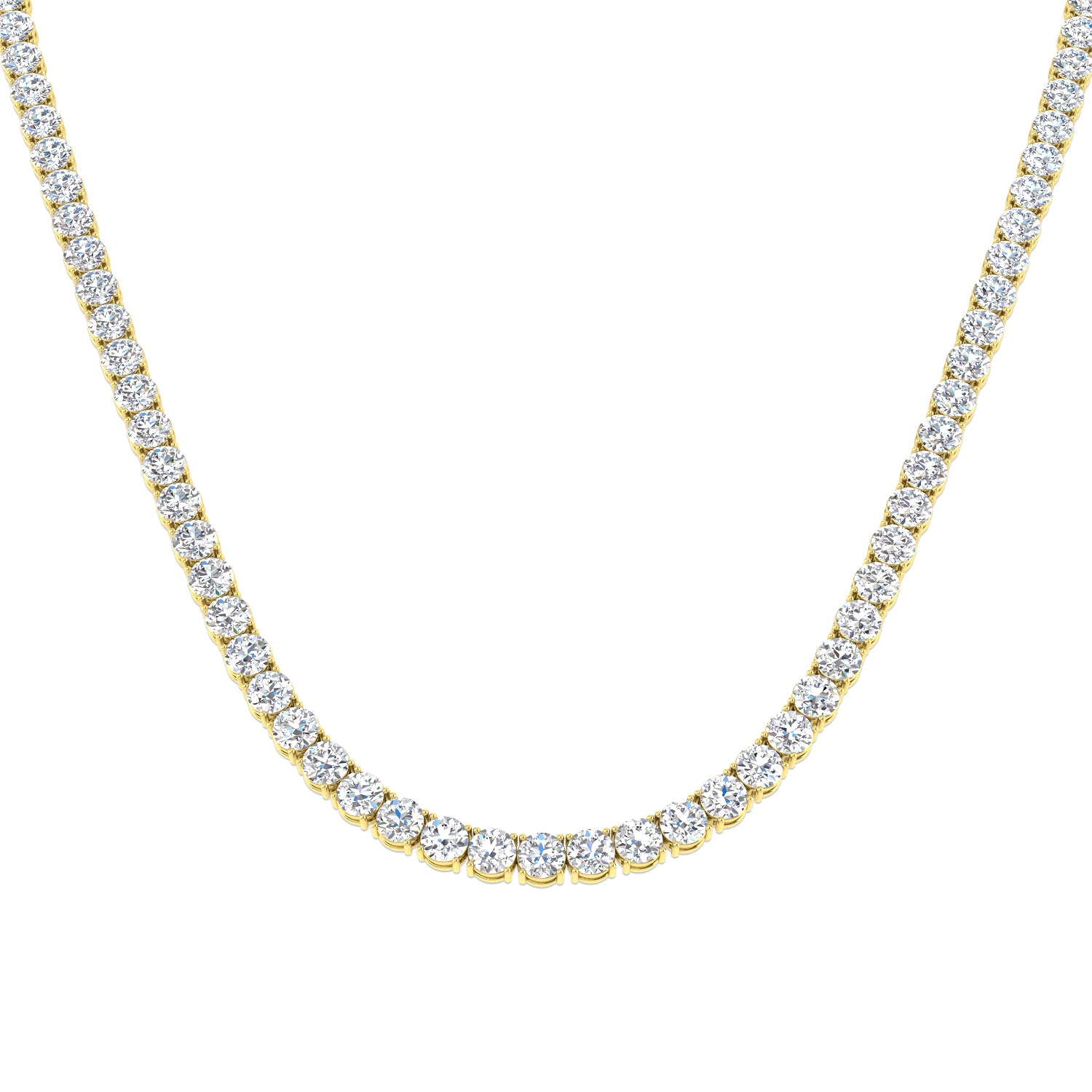 9ct Yellow Gold 37.63ct Laboratory Grown CVD Necklace