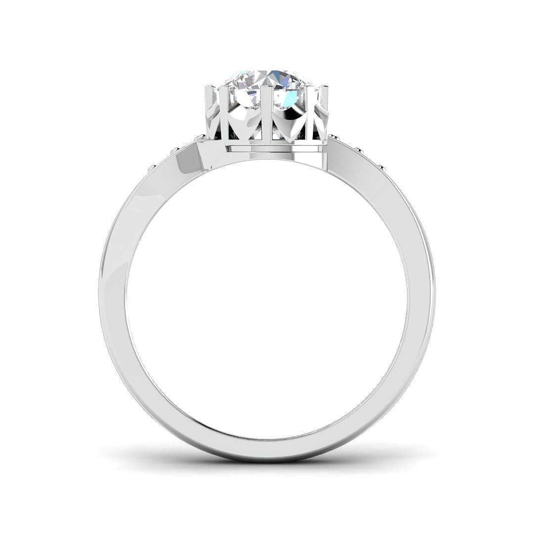 Platinum 2.26ct Laboratory Grown CVD Ring