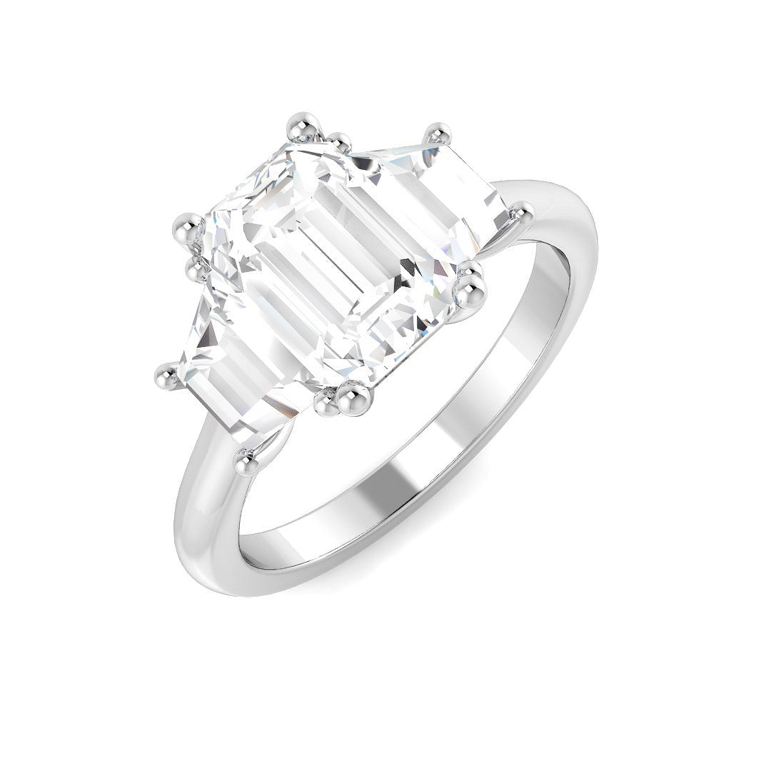 Platinum 3.24ct E VS1 Laboratory Grown CVD Ring