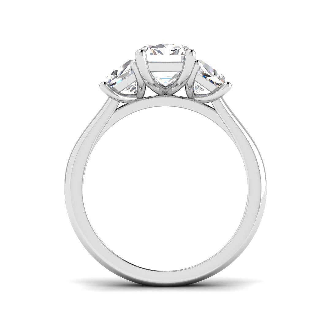 Platinum 3.16ct E VS1 Laboratory Grown CVD Ring
