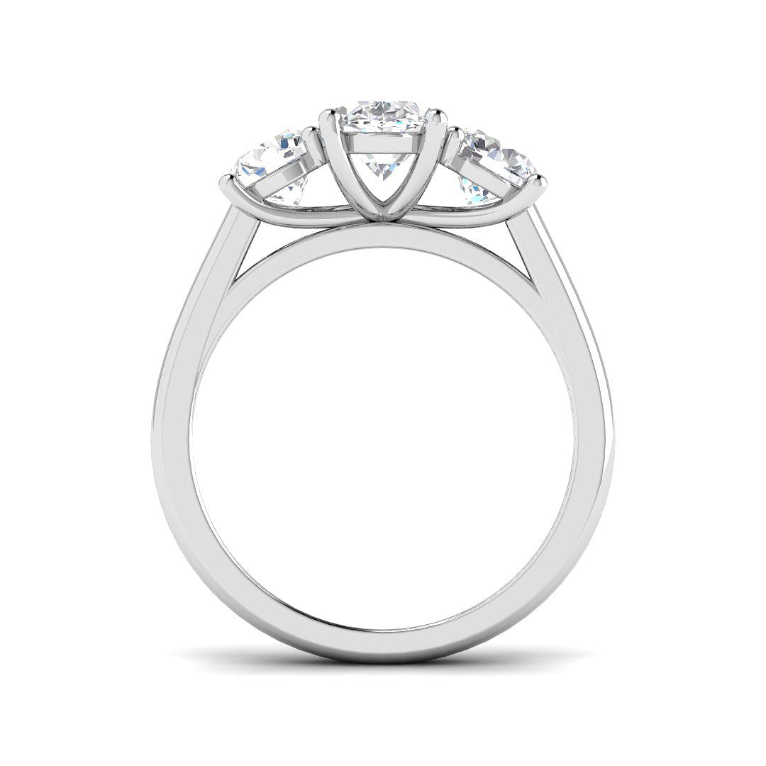9ct White Gold 2.16ct E VS1 Laboratory Grown CVD Ring
