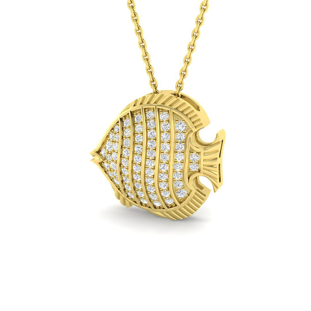 9ct Yellow Gold 0.25ct G SI2 Diamond Pendant