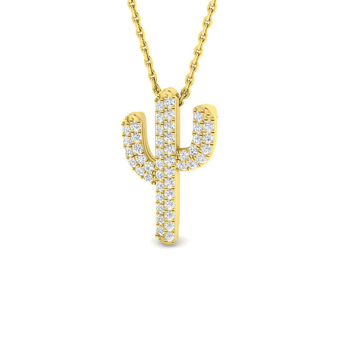 9ct Yellow Gold 0.23ct G SI2 Diamond Pendant