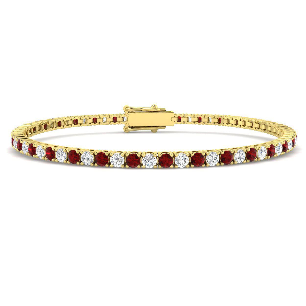9ct Yellow Gold 4.60ct Laboratory Grown CVD Bracelet