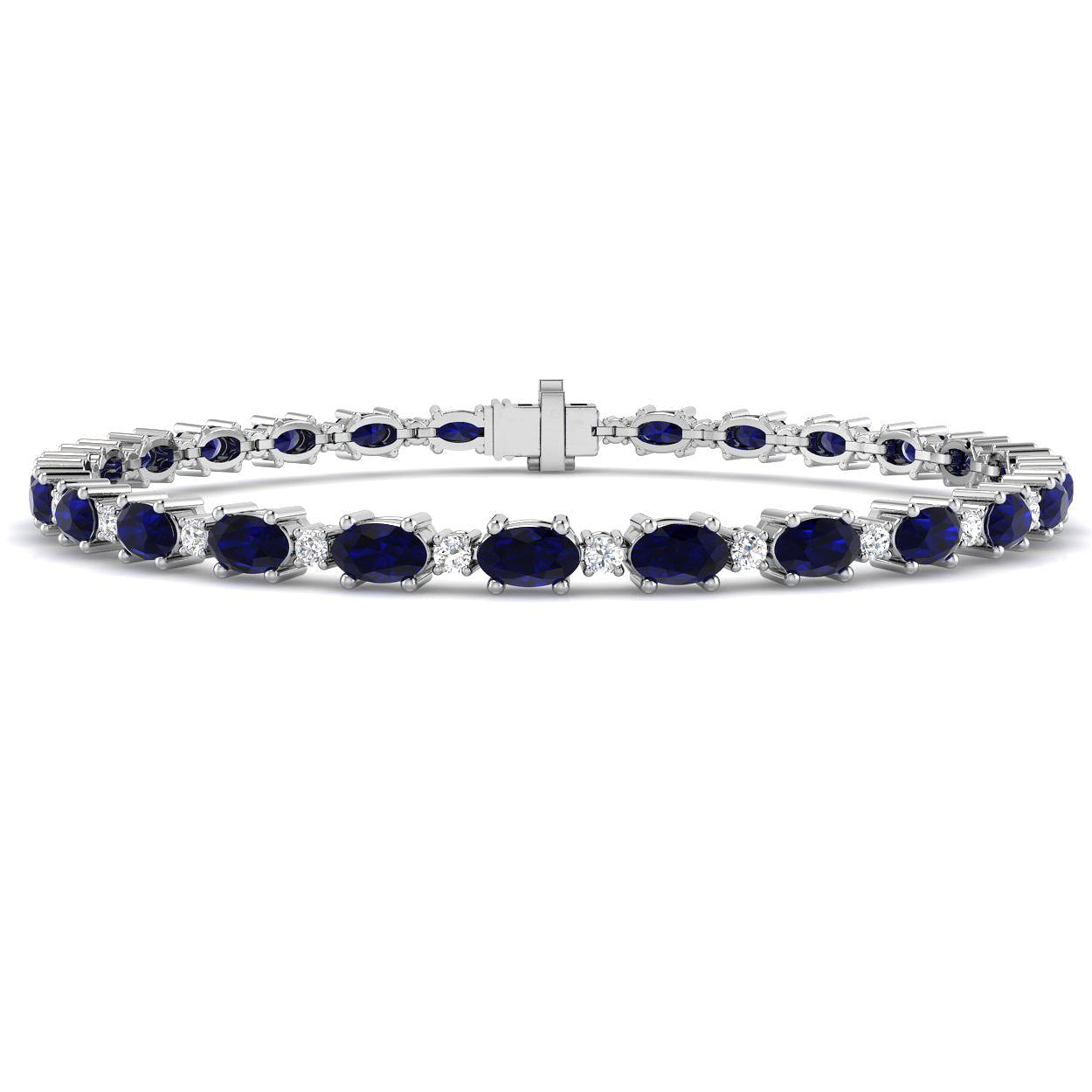 9ct White Gold 7.70ct G SI2 Diamond Bracelet