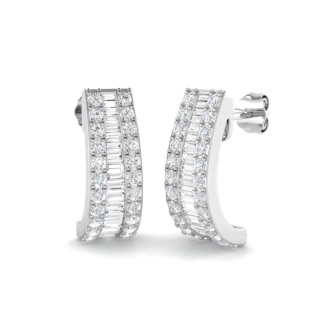 9ct White Gold 1.22ct G SI2 Diamond Earrings