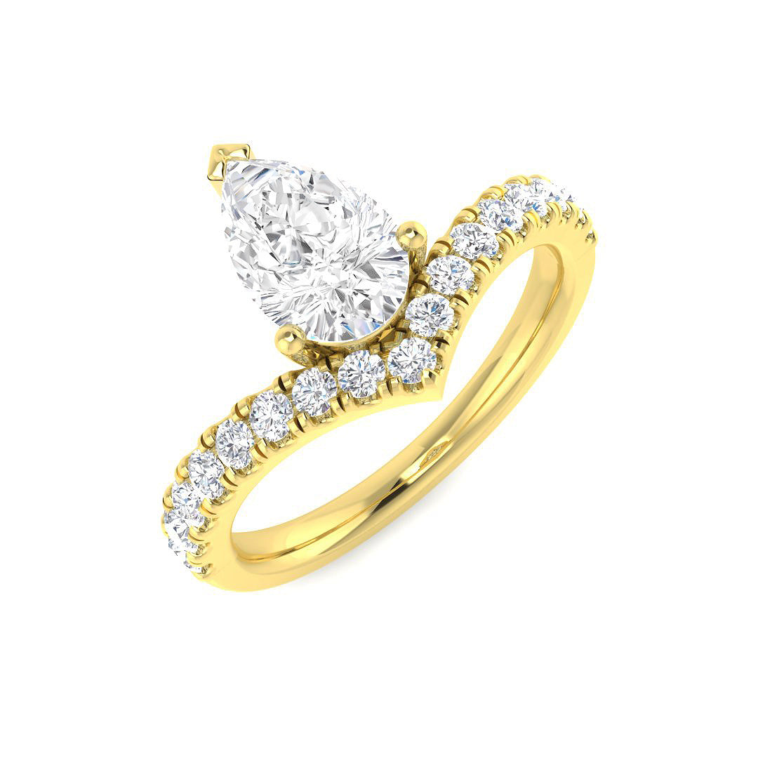 9ct Yellow Gold 1.42ct D VS1 Laboratory Grown CVD Ring