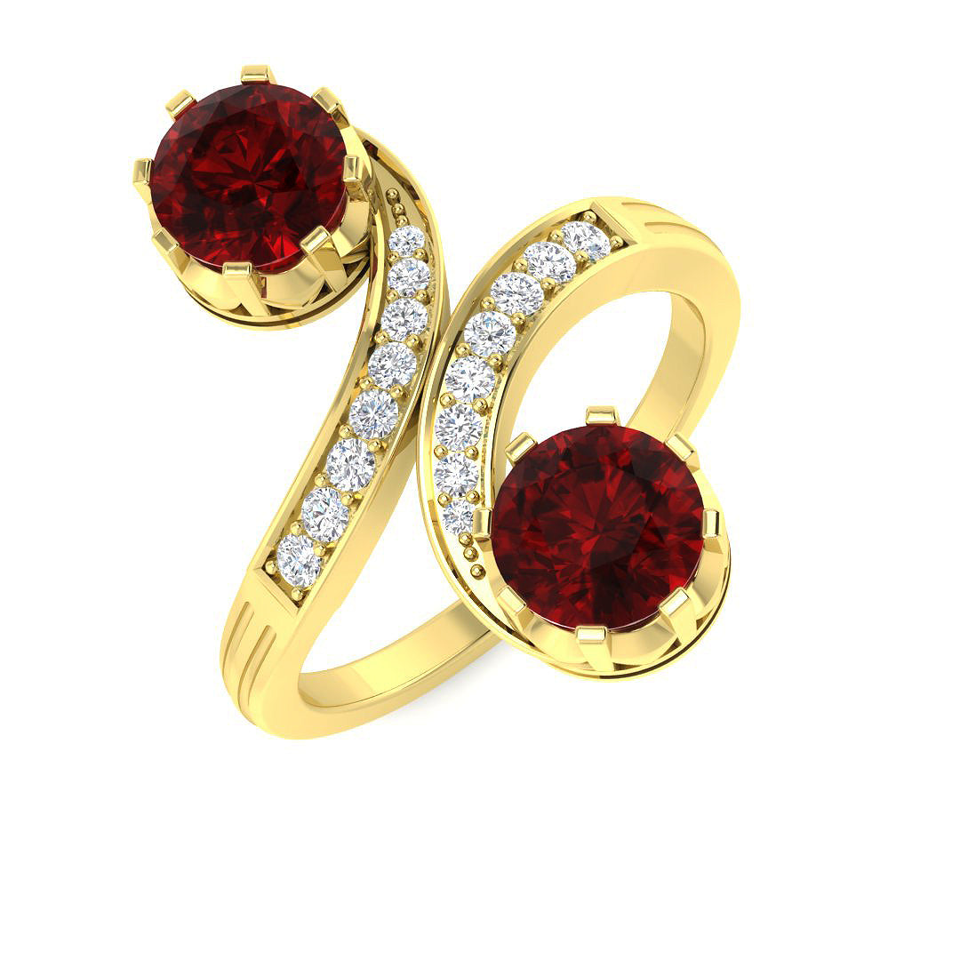 18ct Yellow Gold 1.79ct Ruby Ring