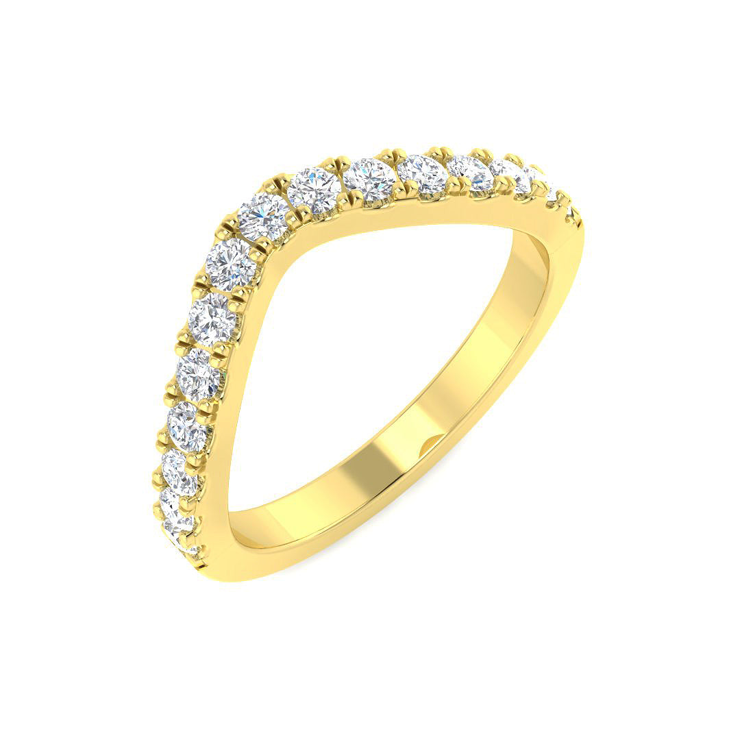 9ct Yellow Gold 0.45ct G SI2 Diamond Ring