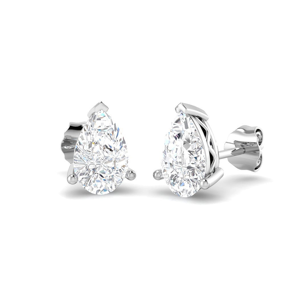9ct White Gold 2.00ct E VS1 Laboratory Grown CVD Earrings