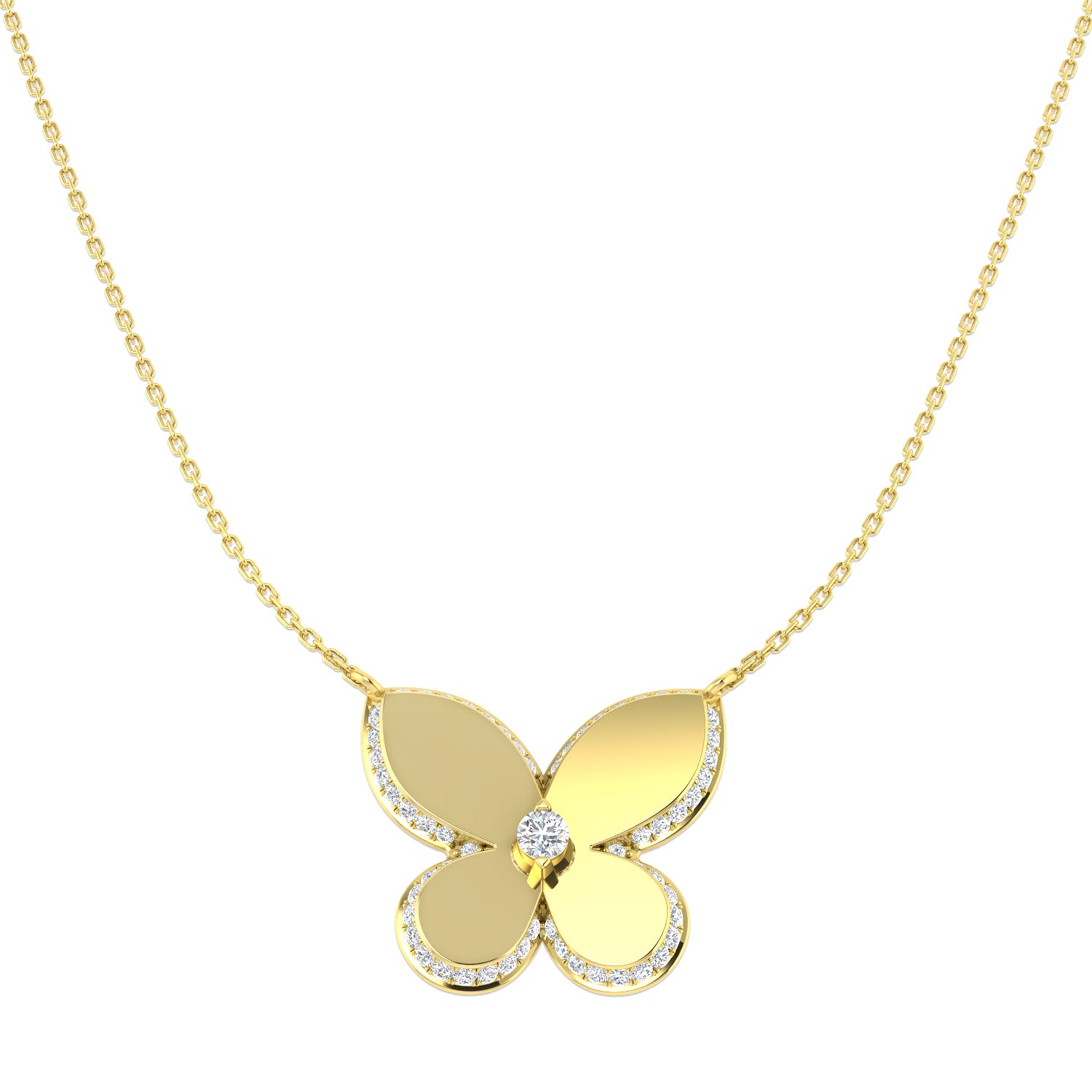 9ct Yellow Gold 0.67ct Laboratory Grown CVD Necklace
