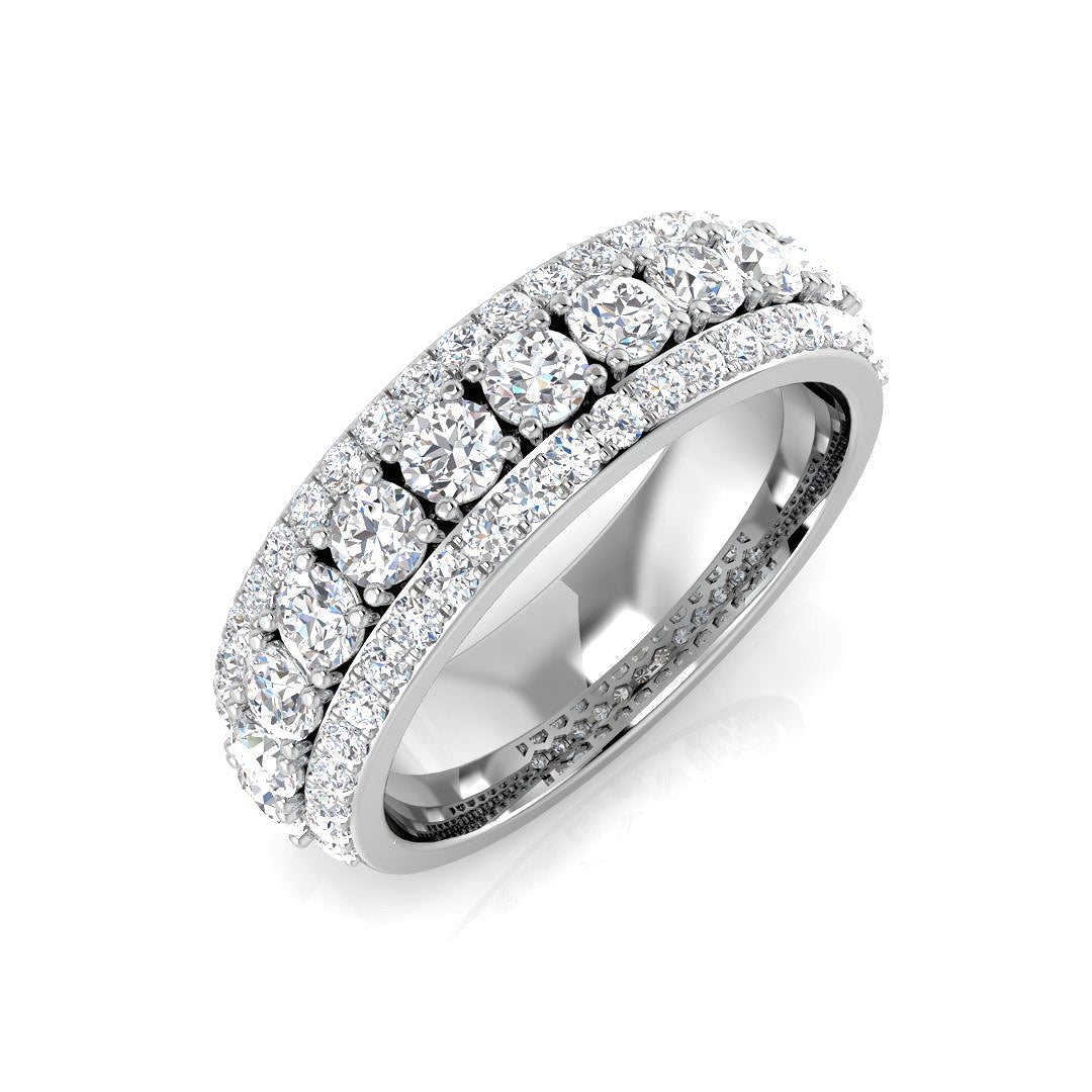 9ct White Gold 1.75ct Laboratory Grown CVD Ring