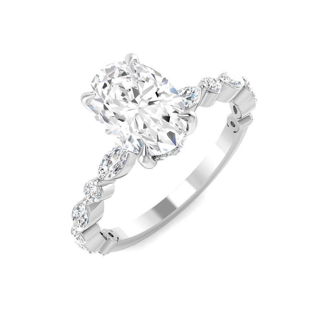 Platinum 2.06ct E VS1 Laboratory Grown CVD Ring