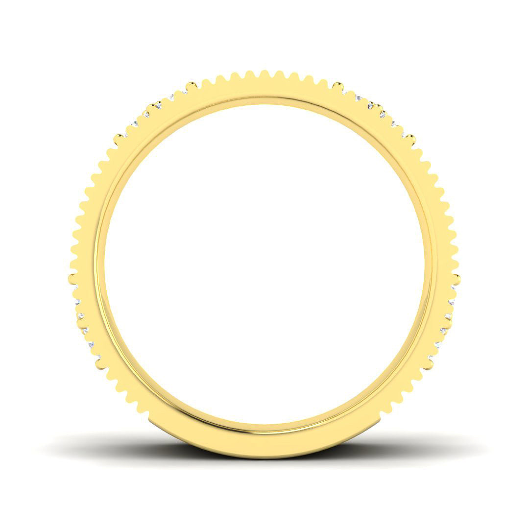 9ct Yellow Gold 0.31ct Laboratory Grown CVD Ring