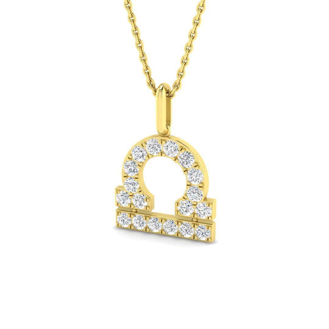 9ct Yellow Gold 0.53ct Laboratory Grown CVD Pendant
