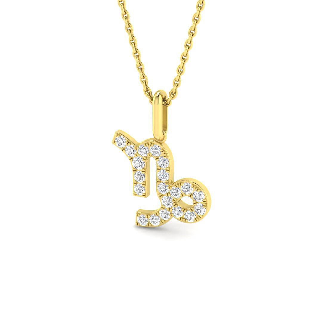 9ct Yellow Gold 0.29ct Laboratory Grown CVD Pendant