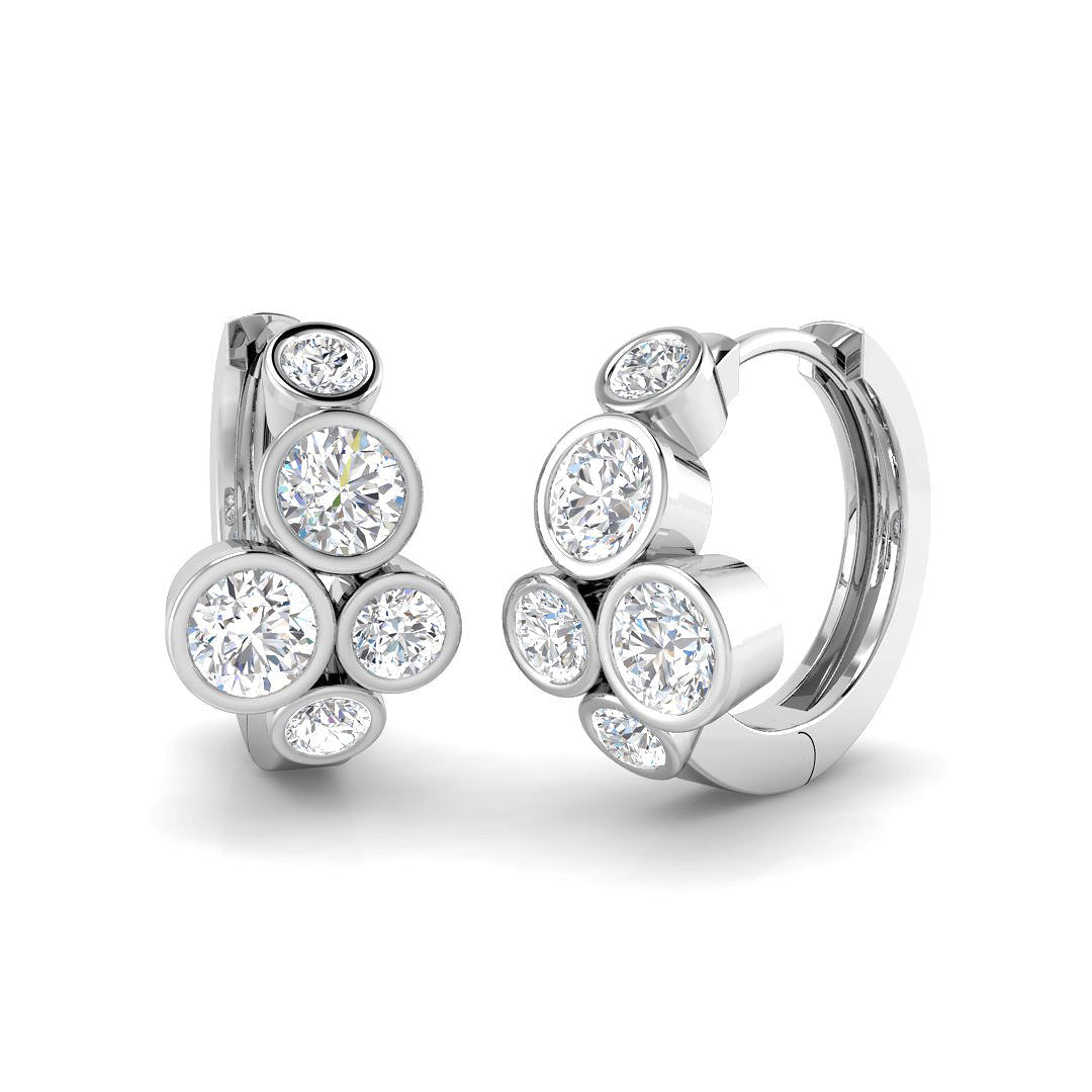 9ct White Gold 1.27ct Laboratory Grown CVD Earrings