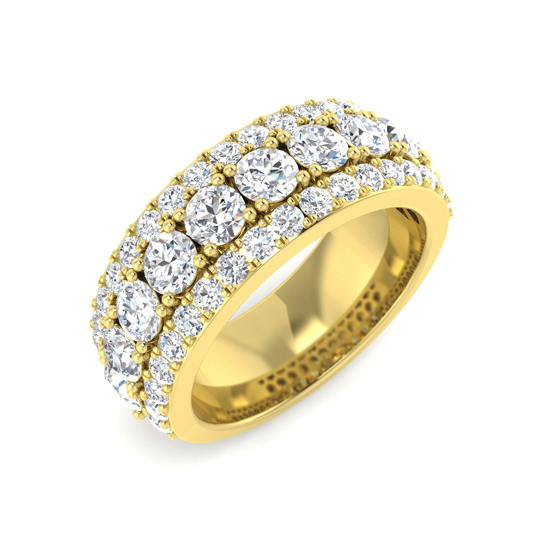 9ct Yellow Gold 2.73ct Laboratory Grown CVD Ring