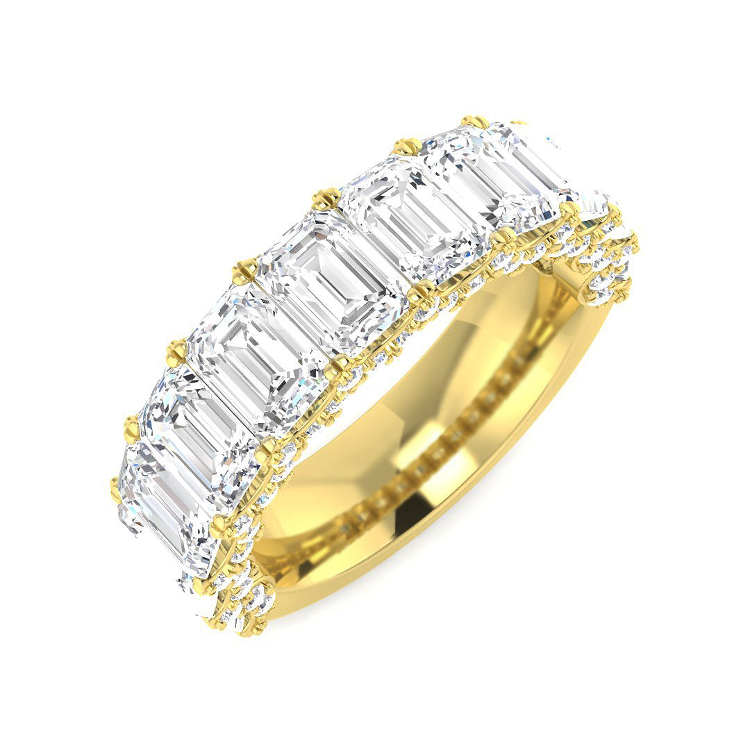 9ct Yellow Gold 5.84ct Laboratory Grown CVD Ring
