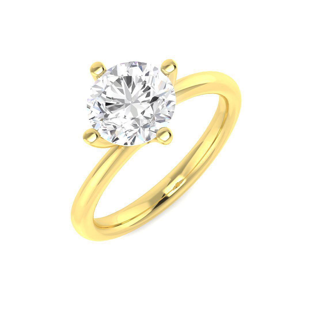 9ct Yellow Gold 1.50ct E VS2 Laboratory Grown CVD Ring