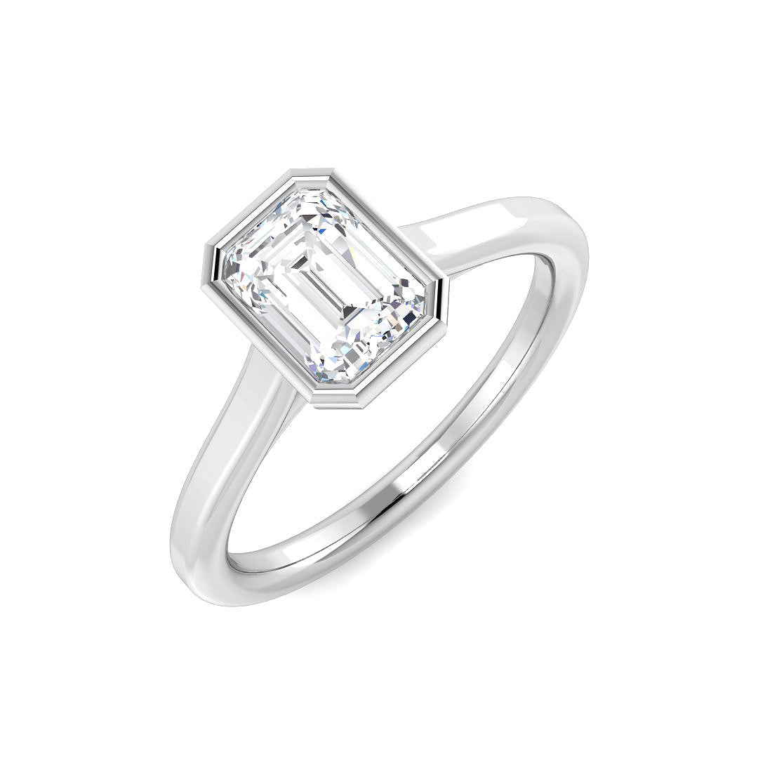 Platinum 1.00ct E VS2 Laboratory Grown CVD Ring