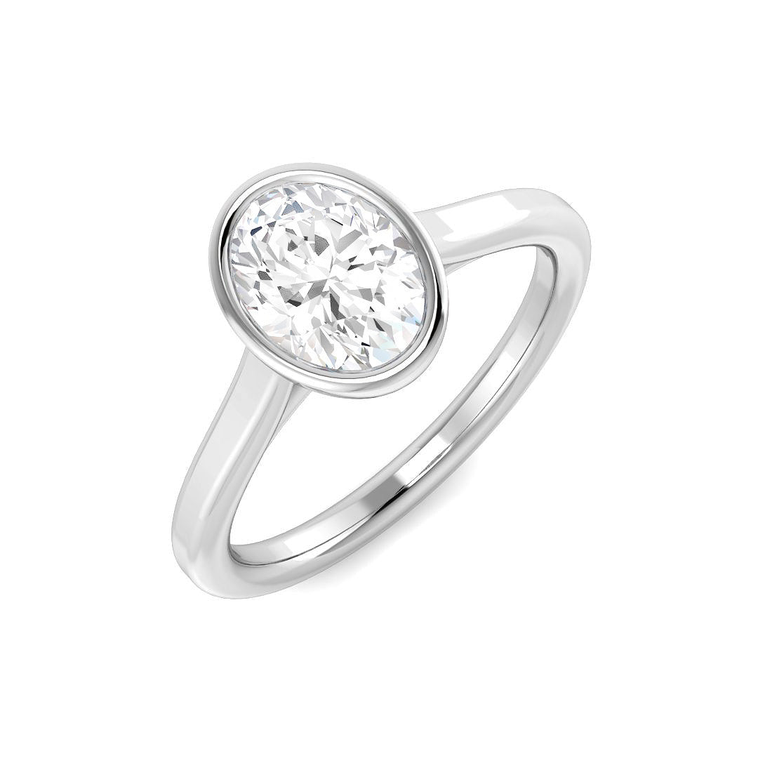 Platinum 1.01ct E VS2 Laboratory Grown CVD Ring