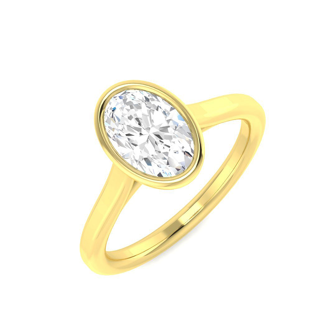 9ct Yellow Gold 1.04ct E VS2 Laboratory Grown CVD Ring