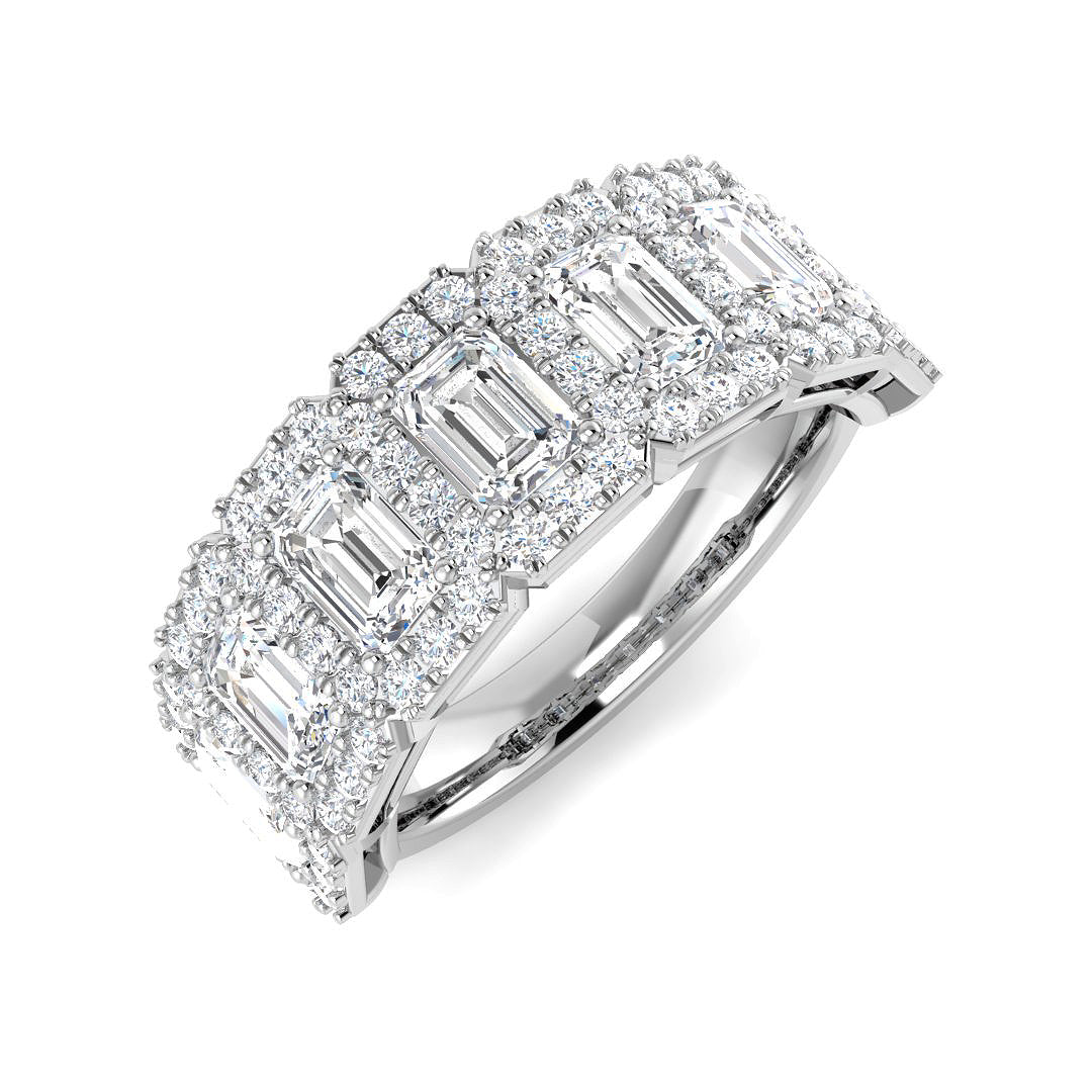 9ct White Gold 2.73ct Laboratory Grown CVD Ring