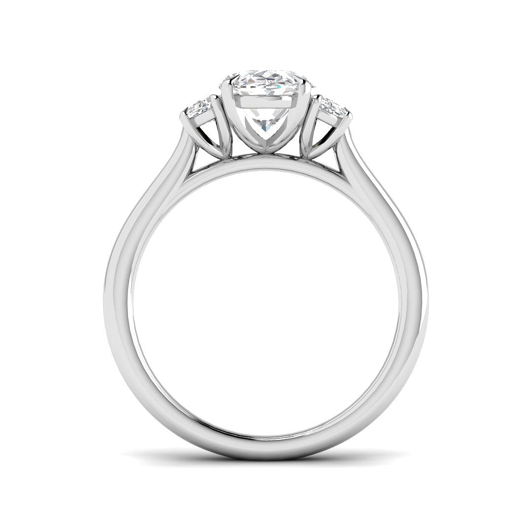 9ct White Gold 1.92ct E VS2 Laboratory Grown CVD Ring