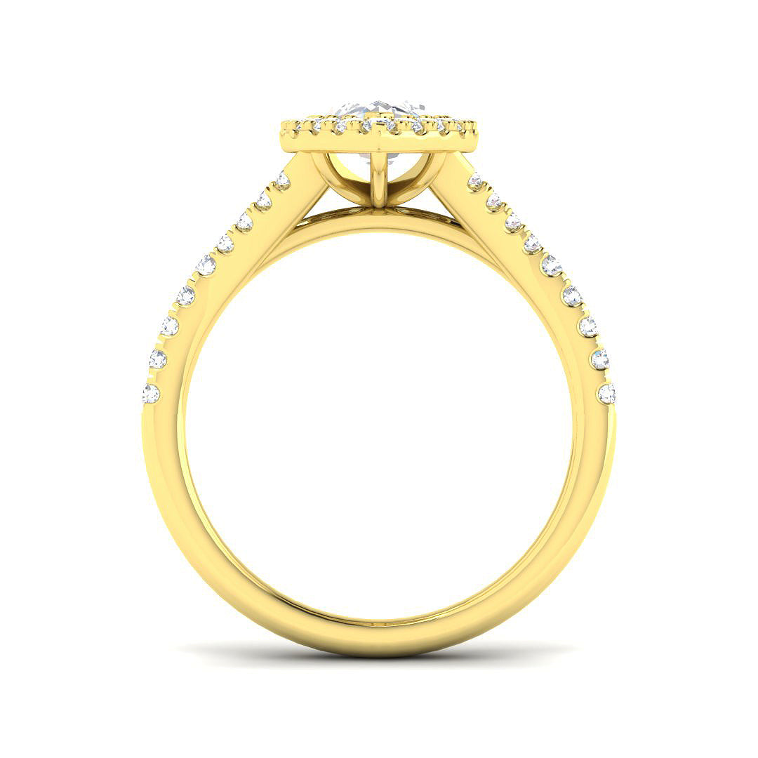 9ct Yellow Gold 1.54ct E VS2 Laboratory Grown CVD Ring