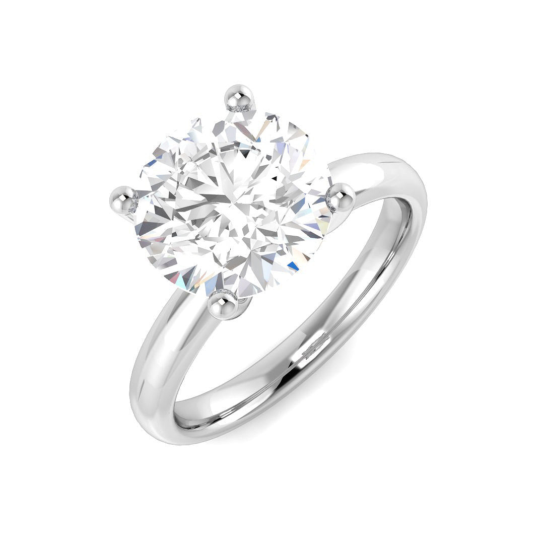 Platinum 3.04ct E SI2 Diamond Ring