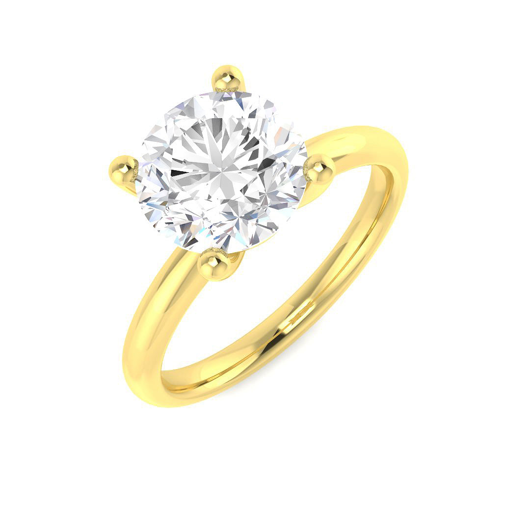 18ct Yellow Gold 2.02ct J VS2 Diamond Ring