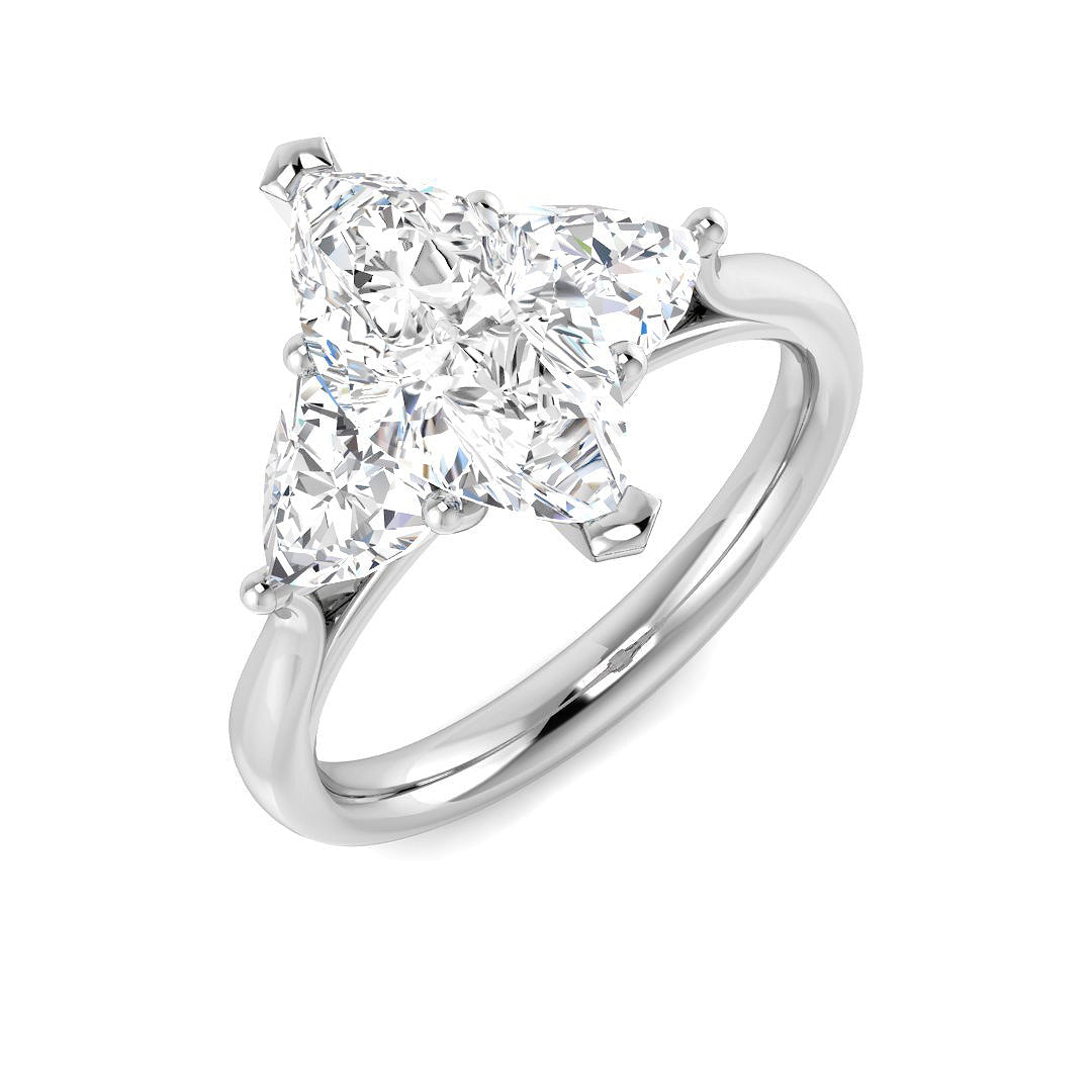 Platinum 2.49ct E VS2 Laboratory Grown CVD Ring