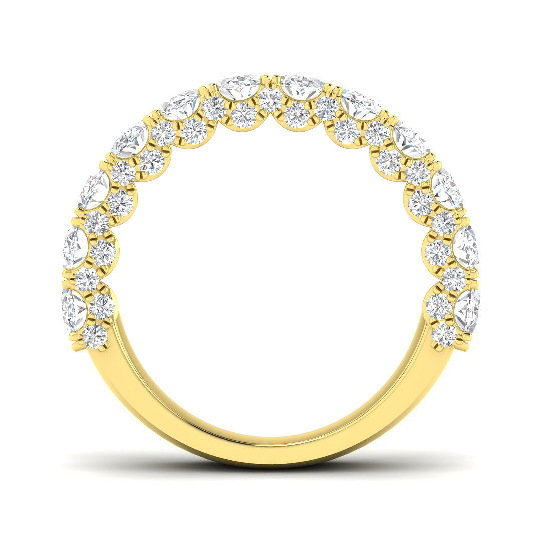 9ct Yellow Gold 3.18ct Laboratory Grown CVD Ring
