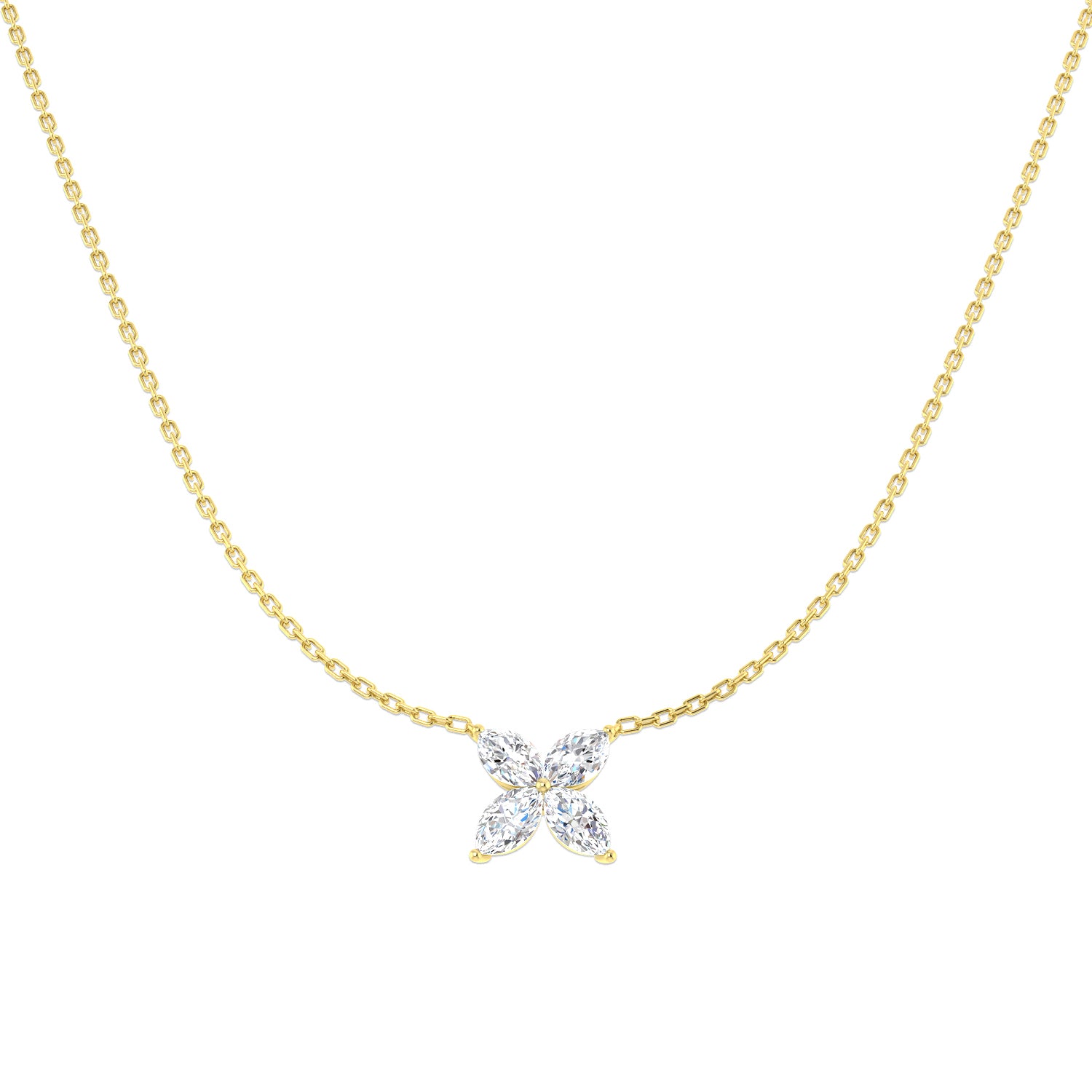 9ct Yellow Gold 0.67ct Diamond Necklace