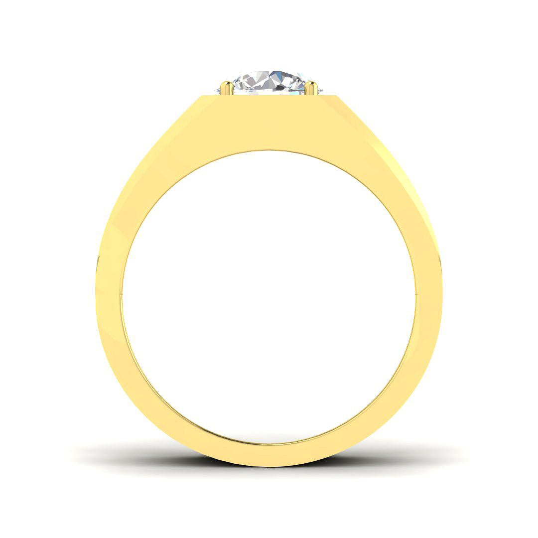 9ct Yellow Gold 2.01ct E VS2 Laboratory Grown CVD Ring