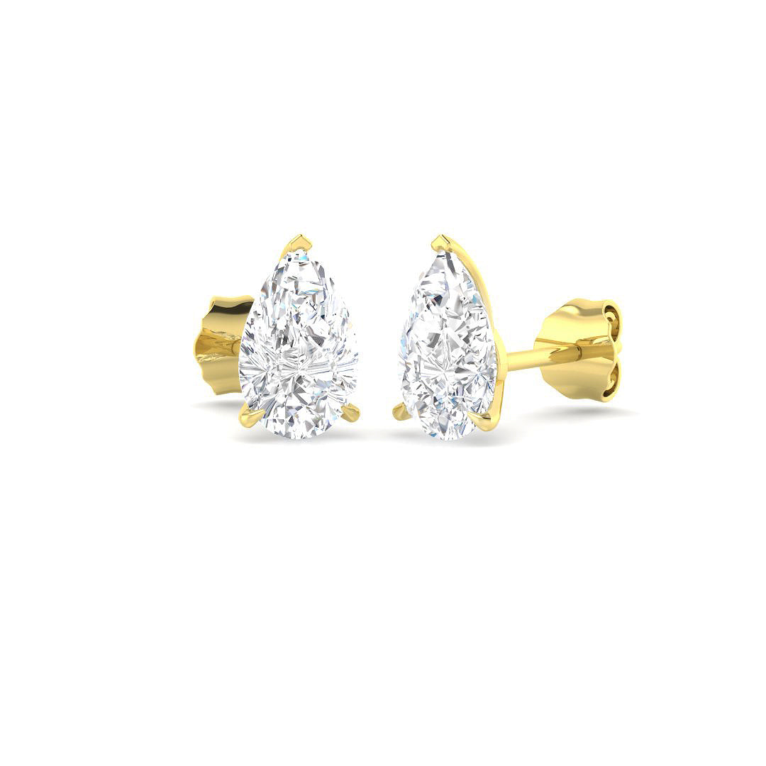 9ct Yellow Gold 2.03ct E VS2 Laboratory Grown CVD Earrings