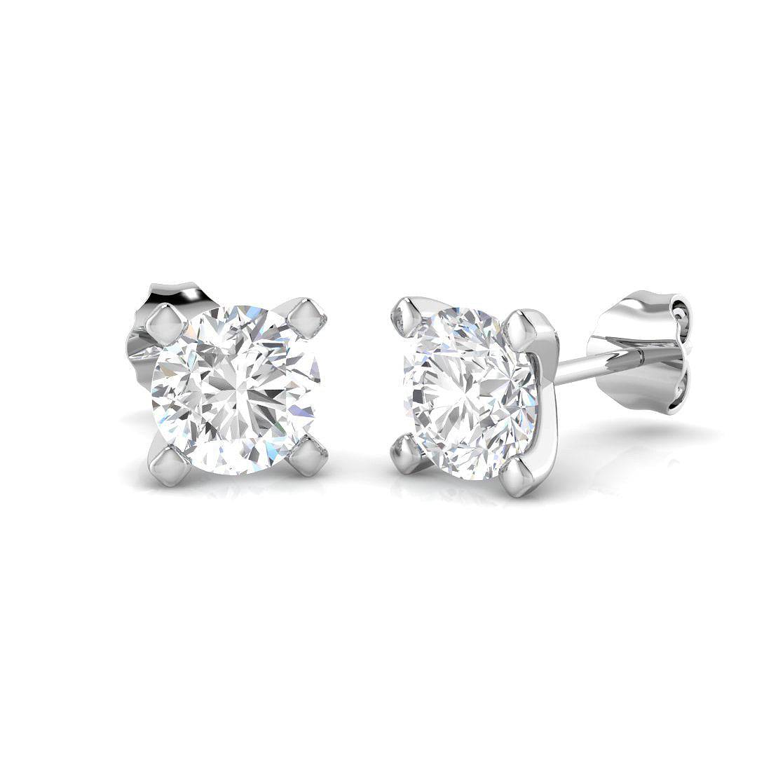 18ct White Gold 1.84ct H SI2 Diamond Earrings