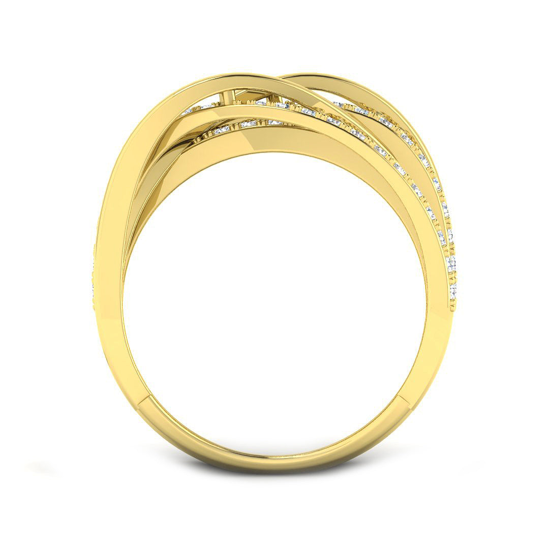 9ct Yellow Gold 0.66ct G SI1 Diamond Ring