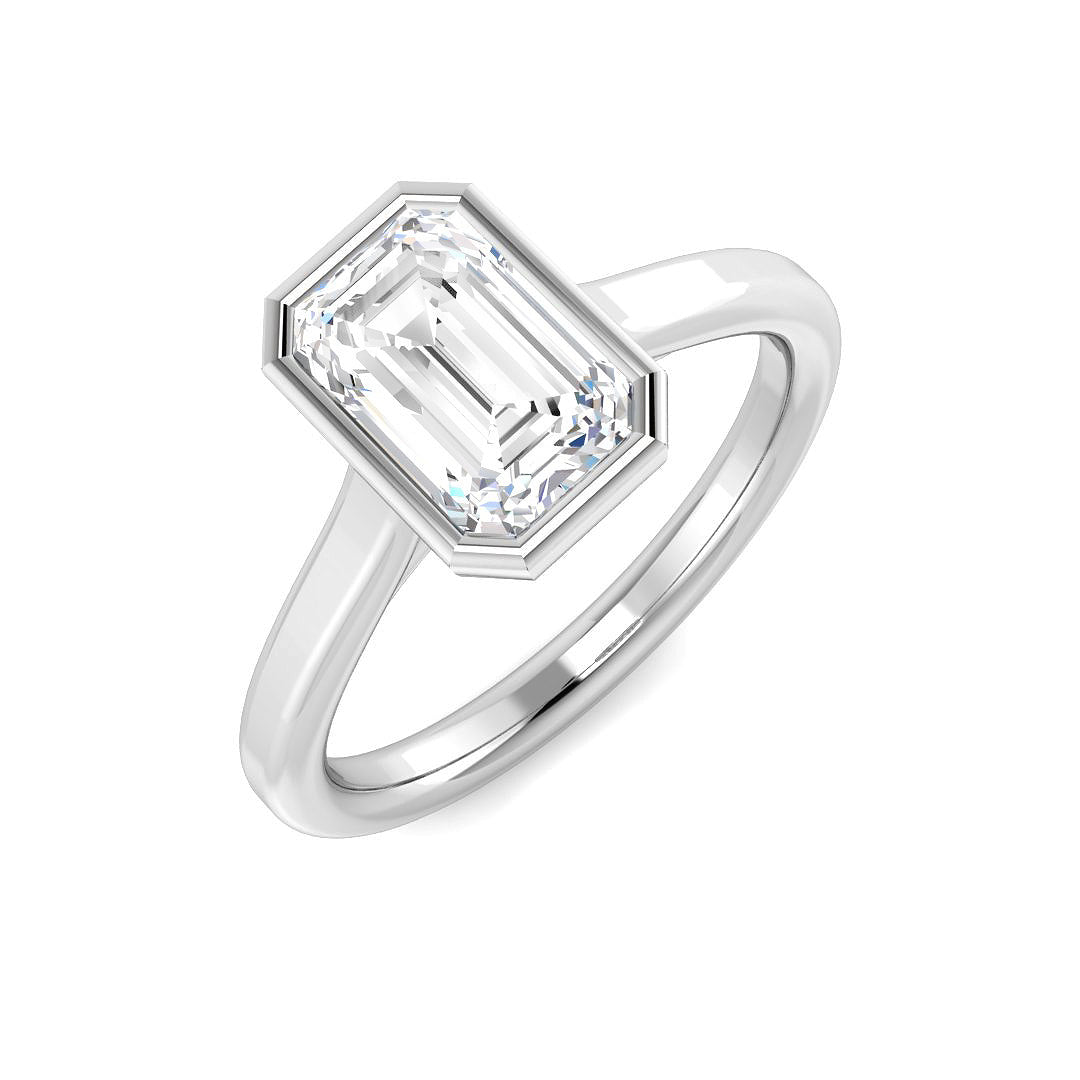 Platinum 1.50ct E VS2 Laboratory Grown CVD Ring