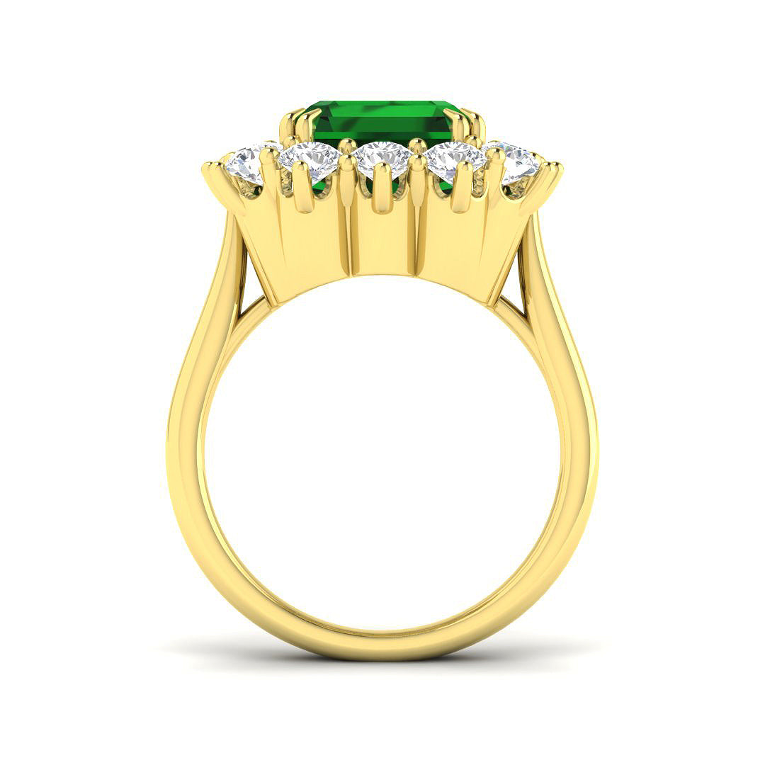18ct Yellow Gold 9.32ct Emerald Ring