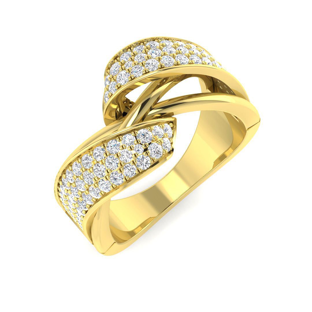 9ct Yellow Gold 0.73ct G SI2 Diamond Ring