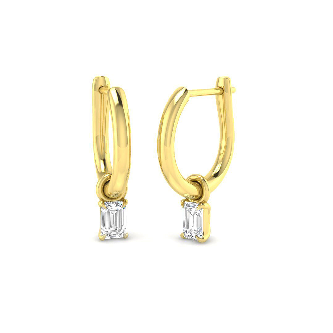 9ct Yellow Gold 0.37ct Diamond Earrings