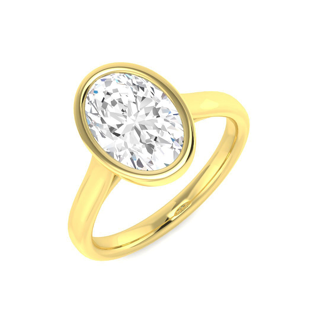 9ct Yellow Gold 2.53ct Laboratory Grown CVD Ring