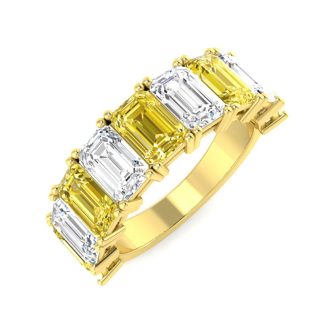9ct Yellow Gold 5.84ct Laboratory Grown CVD Ring